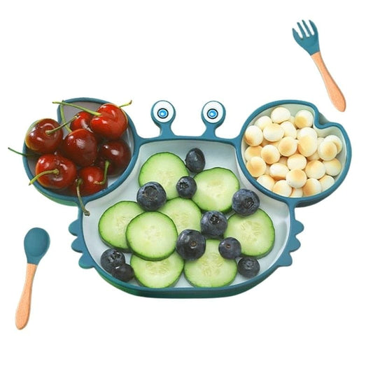 Assiette Silicone Bébé Crabe | Bébé Filou