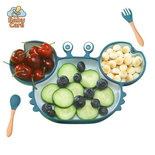 Assiette Silicone Bébé Crabe | Baby Care