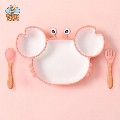 Assiette Silicone Bébé Crabe | Baby Care