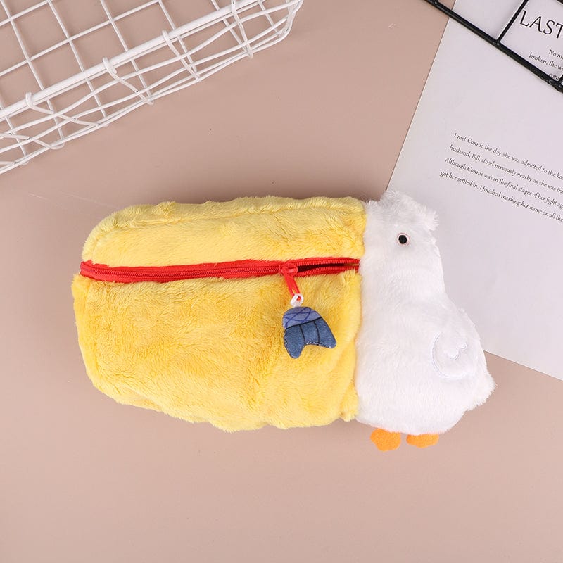 Trousse kawaii pelican en peluche