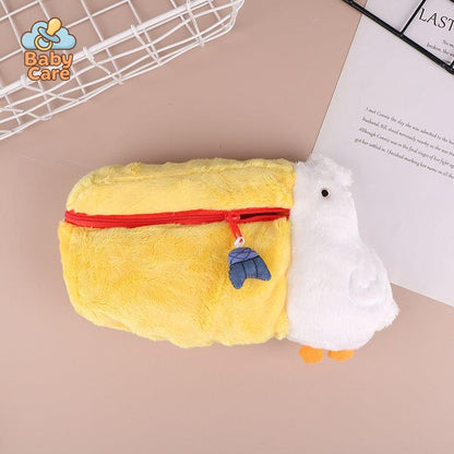 Trousse kawaii pelican en peluche
