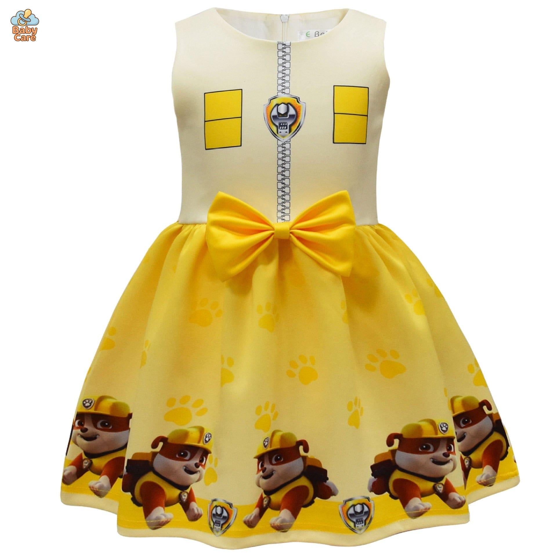 Déguisement robe pat patrouille fille avec cape et masque