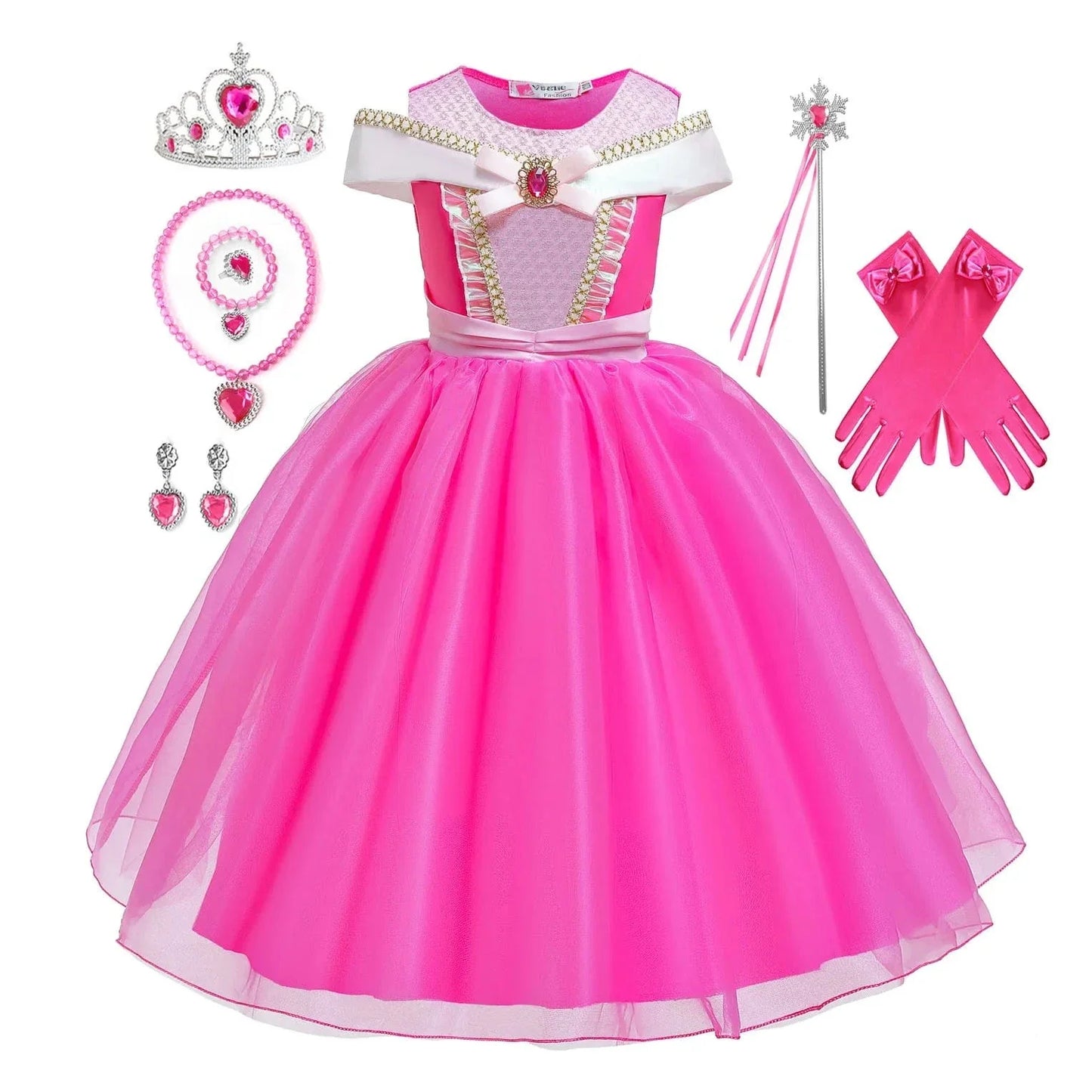 Déguisement Princesse Aurore Enfant Robe Luxueux