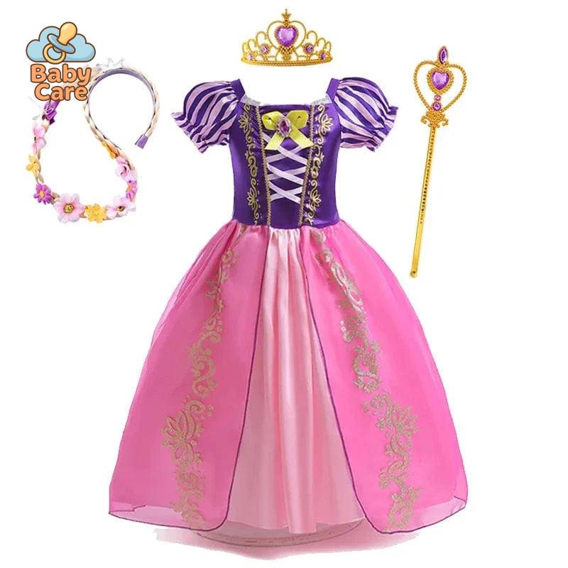 Déguisement Princesse Enfant Raiponce Costume Violet
