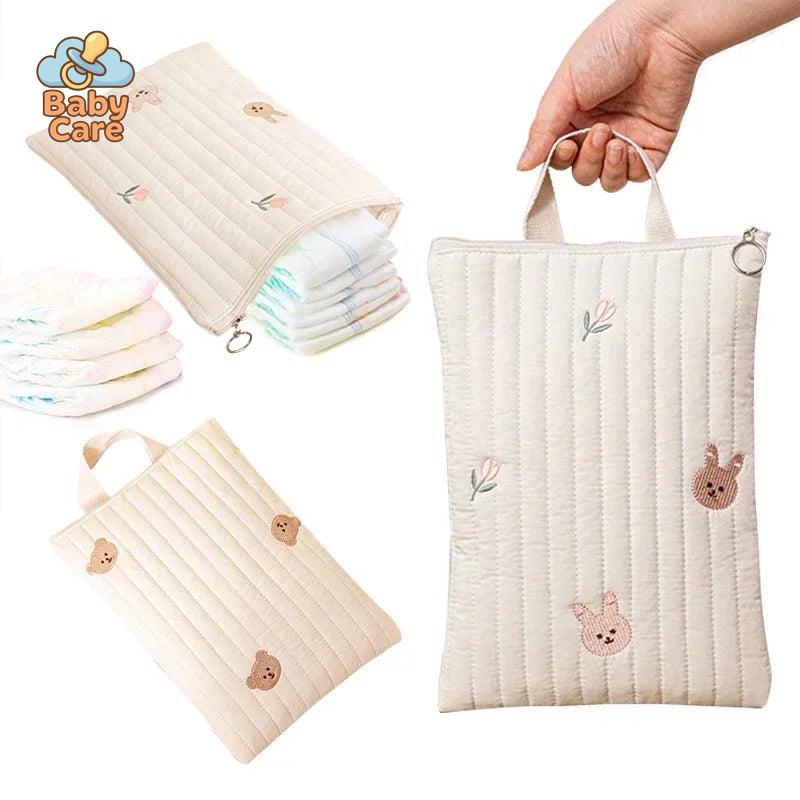 Sac à couche en coton Tulipes