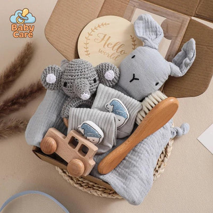 Coffret de naissance lapin – Cadeau de naissance premiers souvenirs