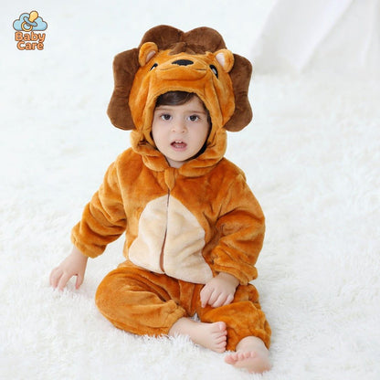 Déguisement Lion Bébé à Capuche Douce
