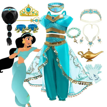 Déguisement Princesse Jasmine Fille Luxe