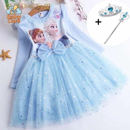 Déguisement reine des neiges avec accessoires