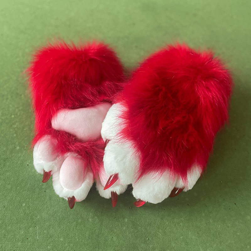 Déguisement Chat Gants Pattes en Fourrure Synthétique