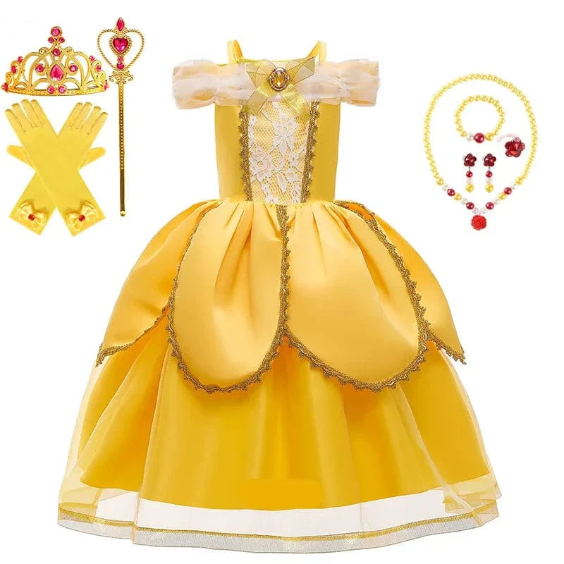 Déguisement Princesse Belle Enfant avec Accessoires