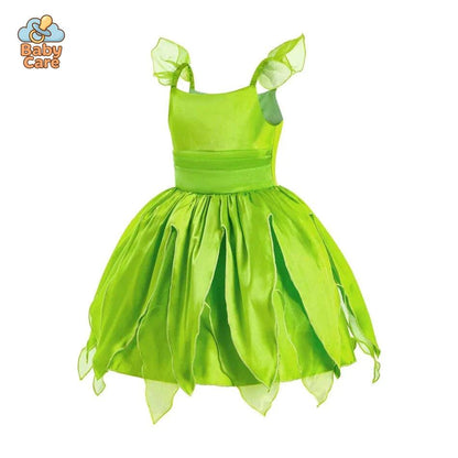 Déguisement fée Princesse Verte Ailée Enfant