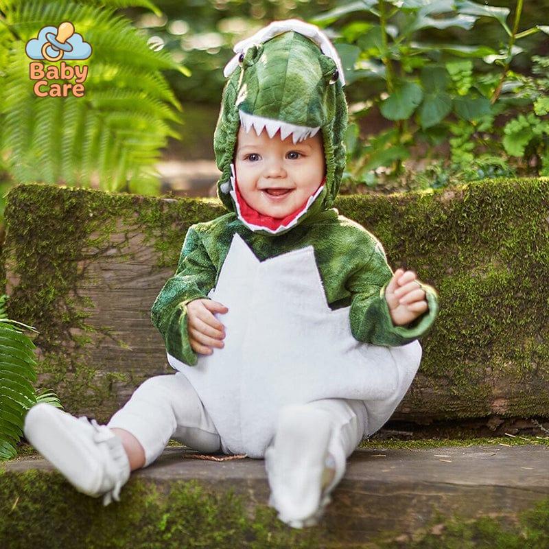 Déguisement Dinosaure Bébé avec Bonnet Vert