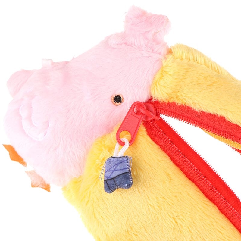 Trousse kawaii pelican en peluche