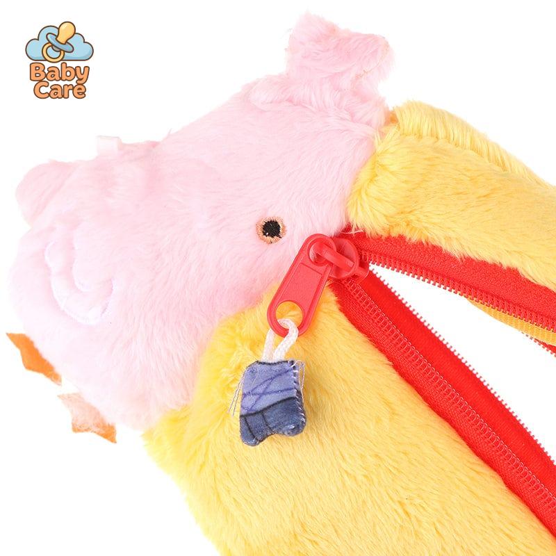 Trousse kawaii pelican en peluche