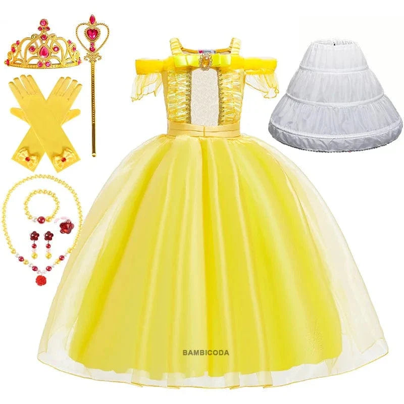 Déguisement Princesse Belle Enfant avec Accessoires