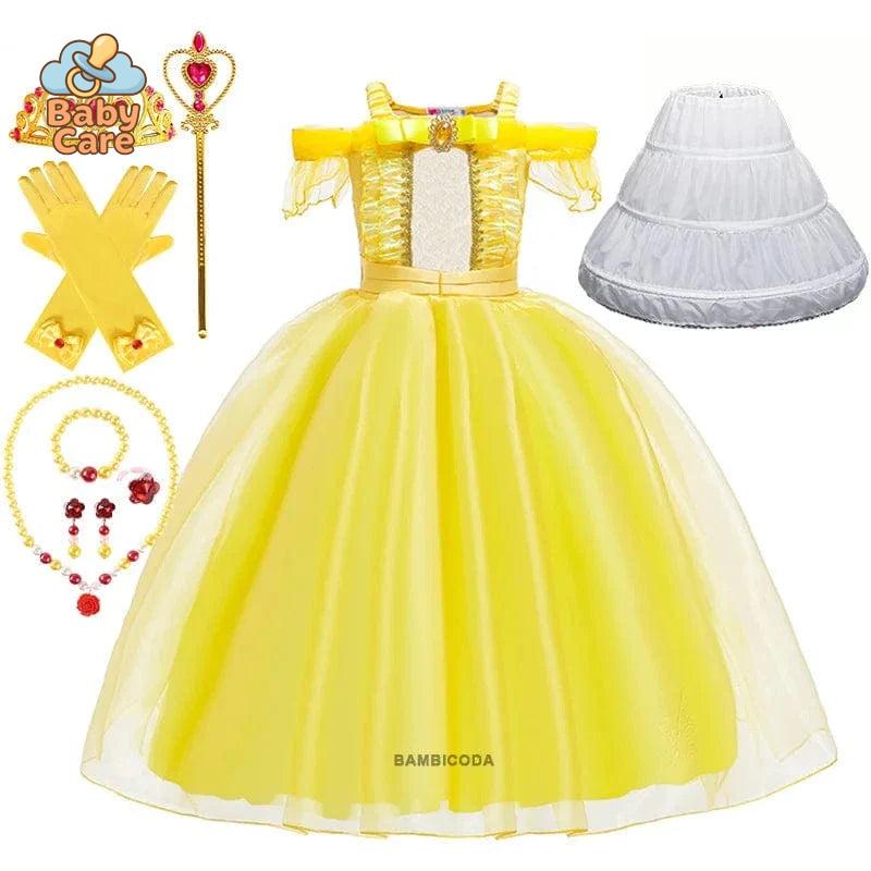 Déguisement Princesse Belle Enfant avec Accessoires