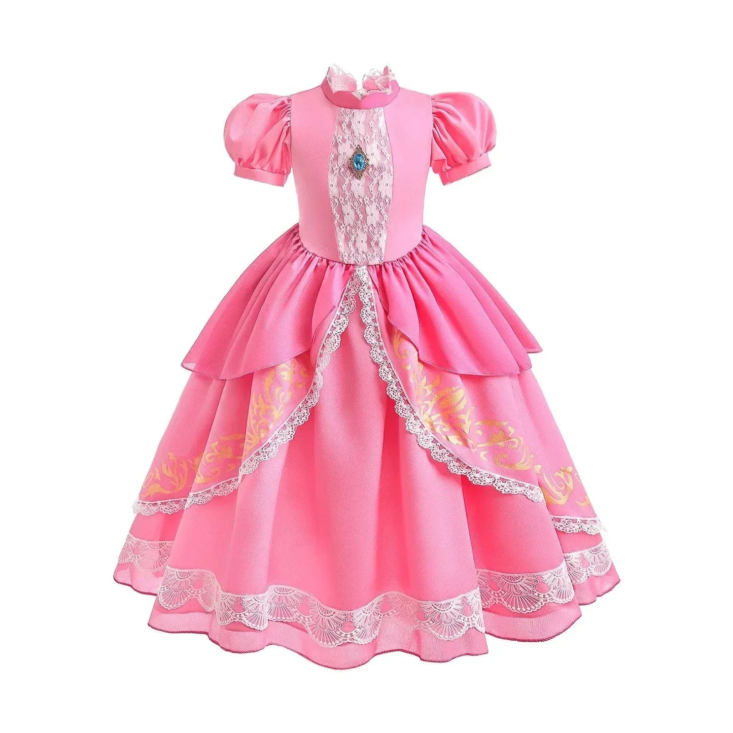 Déguisement Princesse Peach Rose Enfant Cosplay