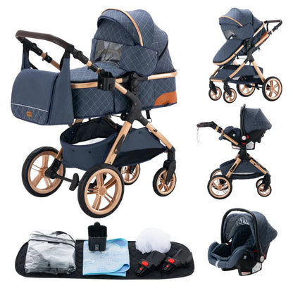 Poussette trio 3 en 1 Dernière génération – Poussette, Landau, Siège Auto et ses accessoires