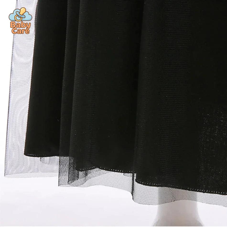 Déguisement de Sorcière Enfant Noir Dentelle Luxe