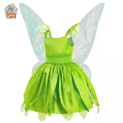 Déguisement fée Princesse Verte Ailée Enfant