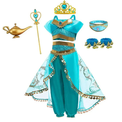 Déguisement Princesse Jasmine Fille Luxe