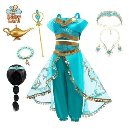 Déguisement Princesse Jasmine Fille Luxe