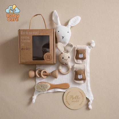 Coffret de naissance lapin – Cadeau de naissance premiers souvenirs