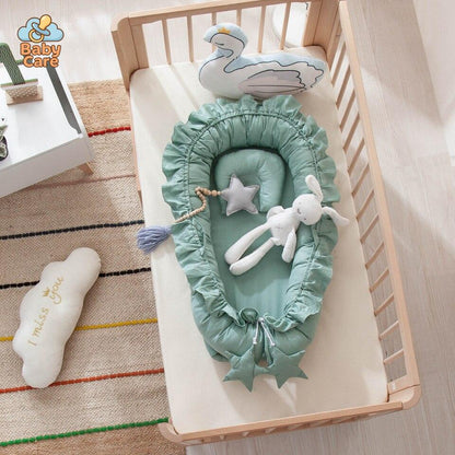 Réducteur de lit bébé – nid bébé en coton