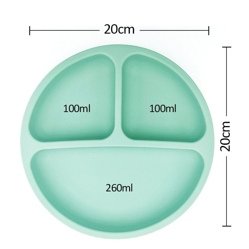 Assiette silicone à ventouse