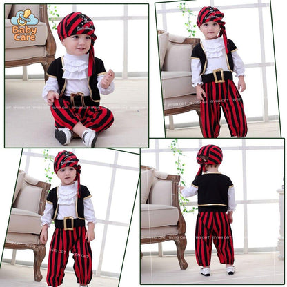Déguisement carnaval pirate bébé 4 pièces