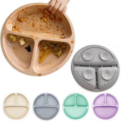 Assiette silicone à ventouse