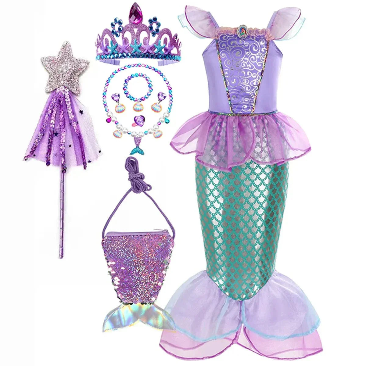 Déguisement Princesse Ariel Enfant Costume Anniversaire