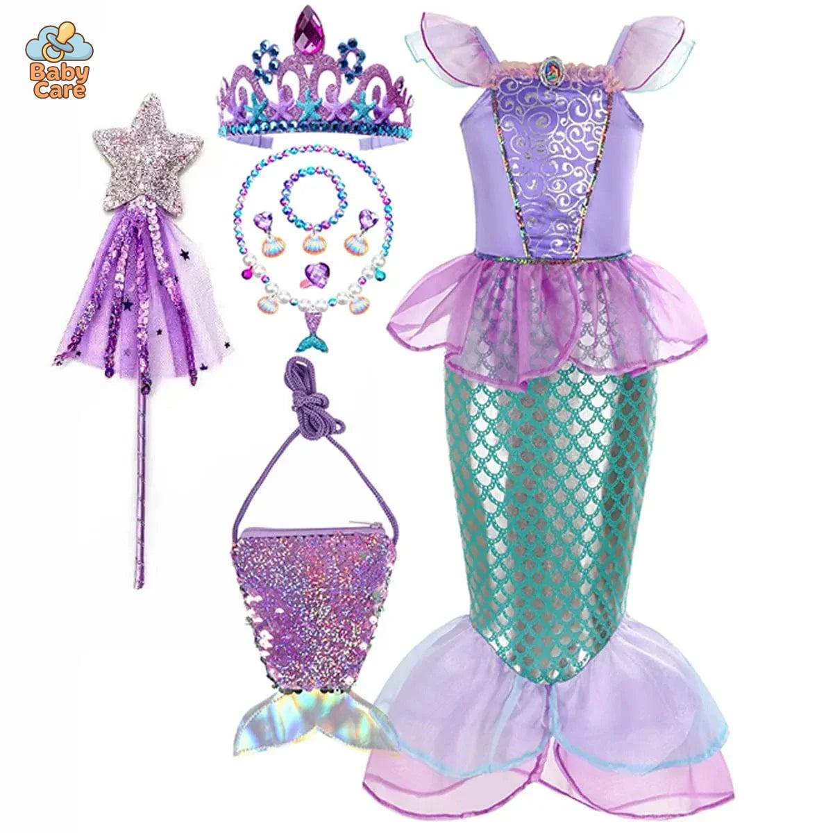 Déguisement Princesse Sirène Ariel Enfant Cosplay Féérique