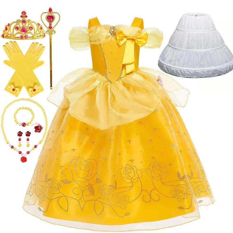 Déguisement Princesse Belle Enfant avec Accessoires