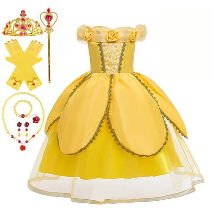 Déguisement Princesse Belle Enfant avec Accessoires