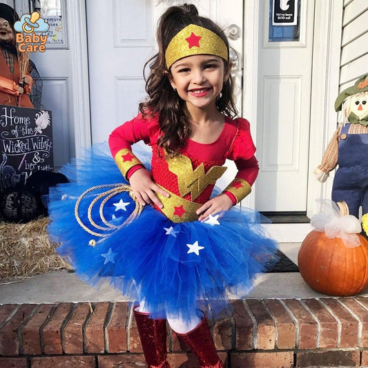 Déguisement super héros fille Wonder Woman carnaval