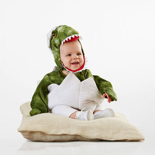 Déguisement Dinosaure Bébé avec Bonnet Vert