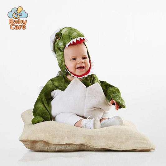 Déguisement Dinosaure Bébé avec Bonnet Vert