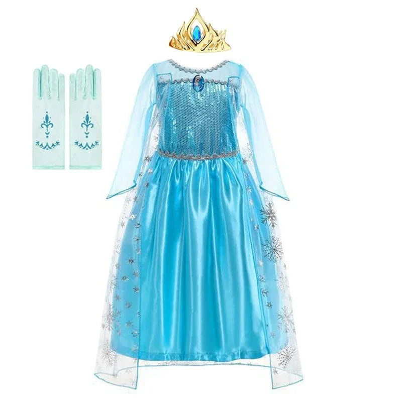 Déguisement Princesse Elsa Enfant Déguisement Bleu