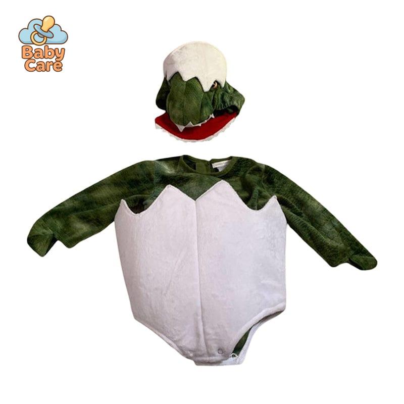 Déguisement Dinosaure Bébé avec Bonnet Vert