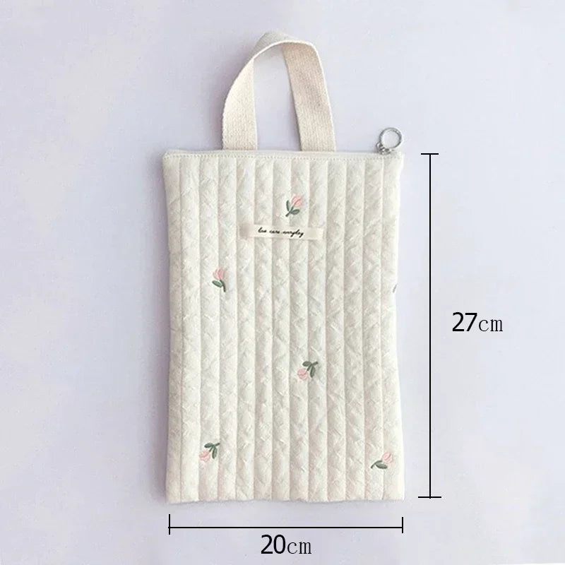 Sac à couche en coton Tulipes