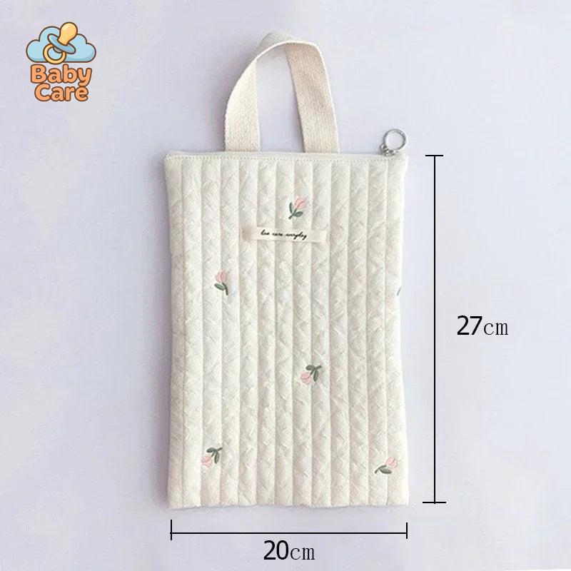 Sac à couche en coton Tulipes