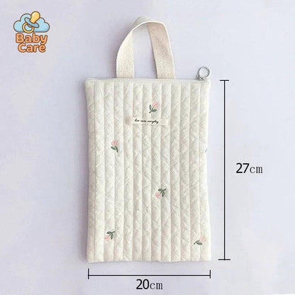 Sac à couche en coton Tulipes