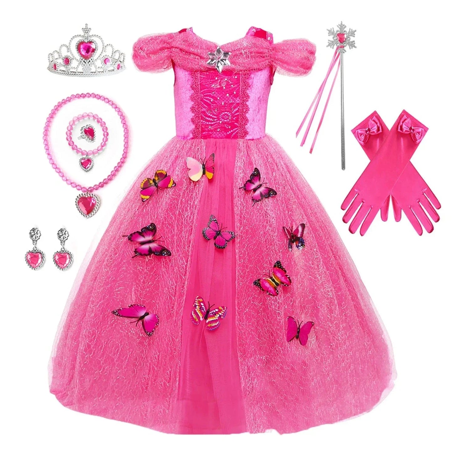 Déguisement Princesse Aurore Enfant Robe Luxueux