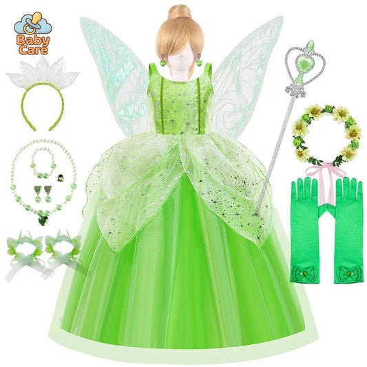 Déguisement fée Princesse Verte pour Enfant