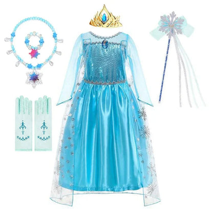 Déguisement Princesse Elsa Enfant Déguisement Bleu