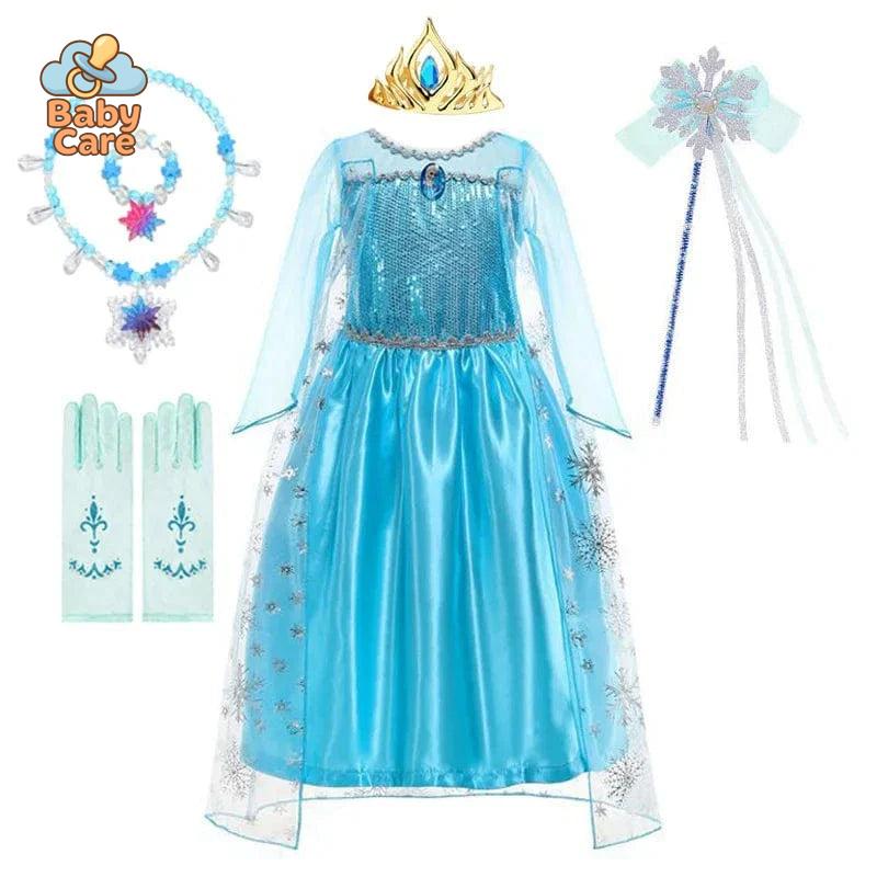 Déguisement Princesse Elsa Enfant Déguisement Bleu