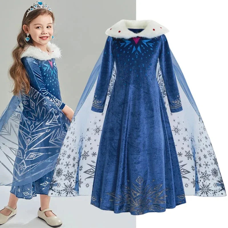 Déguisement Princesse Robe Elsa Anna Fille