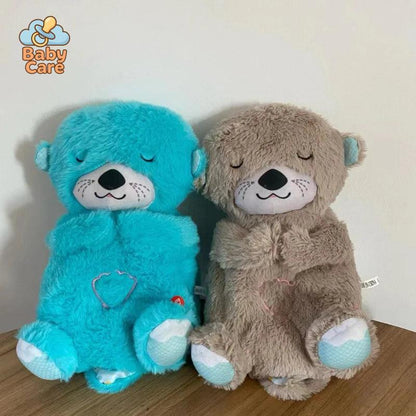 Ma Loutre Câlins Bonne nuit Peluche interactive, Doudou Loutre, Doudou qui respire, Peluche veilleuse Bébé musicale